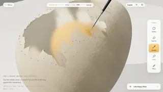Raw Egg Peeling