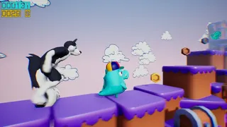 Скриншот 2 к игре Dino running from a FURRY: GAMESFORFARM