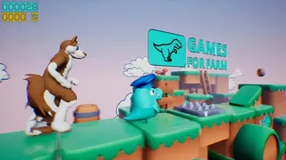 Скриншот 6 к игре Dino running from a FURRY: GAMESFORFARM