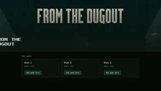 Скриншот 1 к игре FROM THE DUGOUT