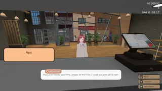Скриншот 1 к игре Kissaten Dream - Anime Coffee Shop Simulator!