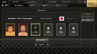Скриншот 3 к игре Elite MMA Manager