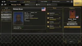 Скриншот 6 к игре Elite MMA Manager