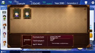Скриншот 5 к игре Clicker Inc.～世代交代で目指す巨大企業～