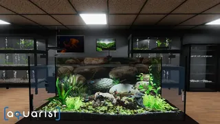 Скриншот 1 к игре Aquarist - стройте аквариумы, разводите рыбу, развивайте свой бизнес.