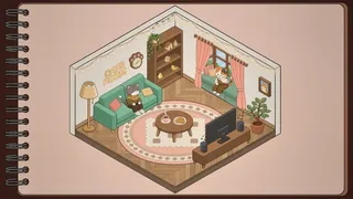 Скриншот 5 к игре Cat Rooms: Sticker Decor!