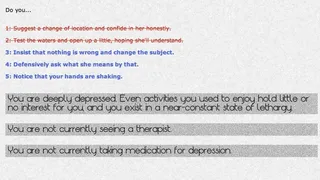 Скриншот 2 к игре Depression Quest