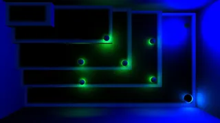 Скриншот 2 к игре "Glow Ball" - The billiard puzzle game