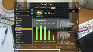 Скриншот 2 к игре Rugby League Team Manager 2018