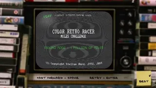 Скриншот 6 к игре FIRST STEAM GAME VHS - COLOR RETRO RACER : MILES CHALLENGE