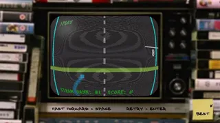Скриншот 8 к игре FIRST STEAM GAME VHS - COLOR RETRO RACER : MILES CHALLENGE