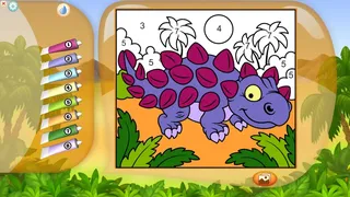 Скриншот 3 к игре Color by Numbers - Dinosaurs