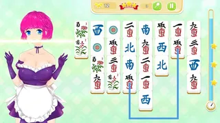 Скриншот 4 к игре Mahjong Pretty Manga Girls