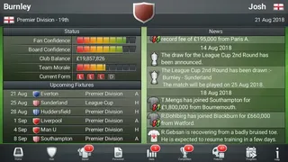 Скриншот 1 к игре Football Director 2019