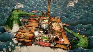 Скриншот 1 к игре Trash Sailors: Co-Op Trash Raft Simulator