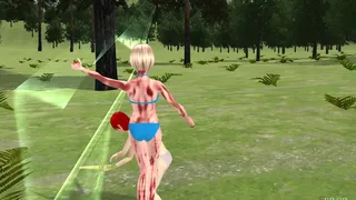 Скриншот 3 к игре Girl Kill Zombies