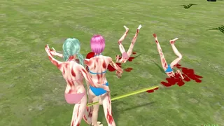 Скриншот 8 к игре Girl Kill Zombies