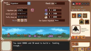 Скриншот 6 к игре Hippoboar Rancher ~かばいの牧場物語~