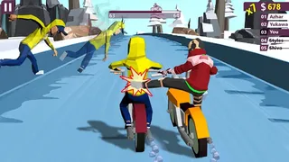 Скриншот 2 к игре Racing Bike Fight (Corona Virus Lockdown Special)