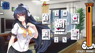Скриншот 1 к игре Pretty Girls Mahjong Solitaire [BLUE]