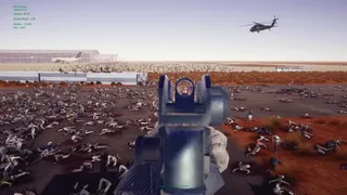 Скриншот 1 к игре Minigun VS Swarms of the Zombie Apocalypse Simulator