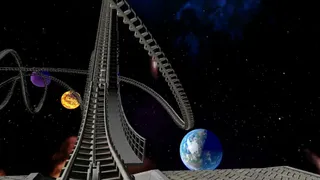 Скриншот 1 к игре VR Galactic Roller Coaster
