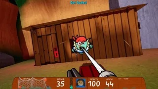 Скриншот 1 к игре Fish Person Shooter