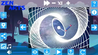 Скриншот 1 к игре Zen Arts: Relaxing Pendulum Paint Simulator