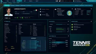 Скриншот 1 к игре Tennis Manager 2021