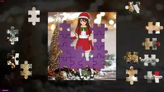 Скриншот 4 к игре Anime Jigsaw Girls - Christmas