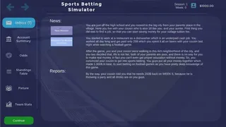 Скриншот 1 к игре Sports Betting Simulator