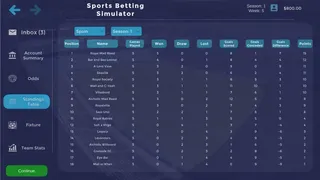 Скриншот 3 к игре Sports Betting Simulator