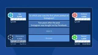 Скриншот 1 к игре QuizPoker: Quiz and Poker Mix