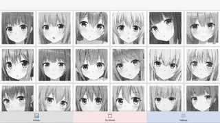 Скриншот 3 к игре Anime Manga Style Girl - Color By Number Pixel Art Coloring