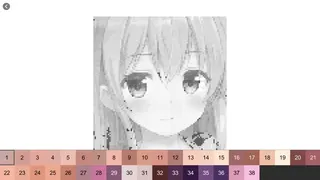 Скриншот 8 к игре Anime Manga Style Girl - Color By Number Pixel Art Coloring