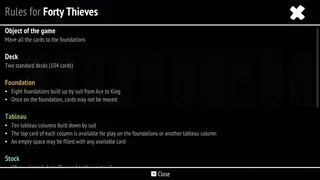 Скриншот 3 к игре Forty Thieves Solitaire Collection