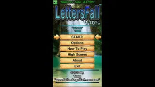 Скриншот 1 к игре LettersFall 110% - 100% FREE Word Game!