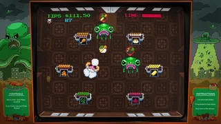 Скриншот 1 к игре Digital Eclipse Arcade: Invasion of the Buffet Snatchers
