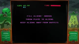 Скриншот 2 к игре Digital Eclipse Arcade: Invasion of the Buffet Snatchers