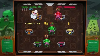 Скриншот 3 к игре Digital Eclipse Arcade: Invasion of the Buffet Snatchers