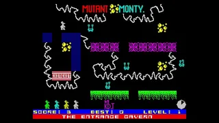 Скриншот 1 к игре Mutant Monty (C64/CPC/Spectrum)