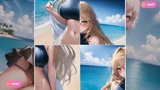 Скриншот 2 к игре Senpai Puzzle: Waifu Summer