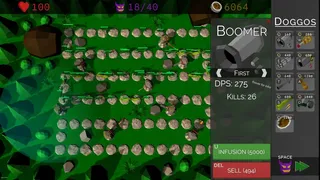 Скриншот 1 к игре Doggo Garden Defense
