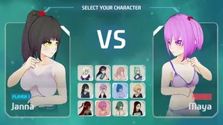 Скриншот 1 к игре Waifu Fighter