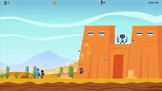 Скриншот 1 к игре Cabezurrio vs Robots 2.0