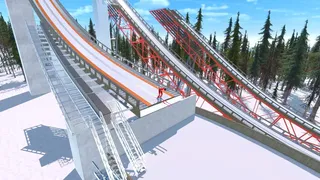 Скриншот 1 к игре Ski Jumping PVP