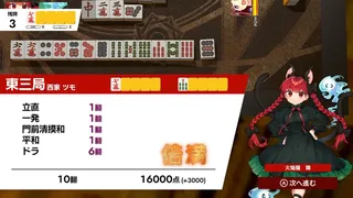 Скриншот 4 к игре 東方幻想麻雀 - TOUHOU GENSOU MAHJONG