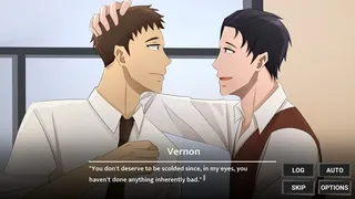 Скриншот 2 к игре My Douchey Boss Has a Gentle Twin Brother?! - BL Visual Novel