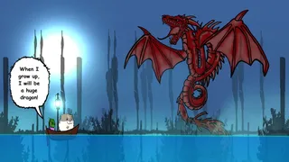 Скриншот 2 к игре Visual novel for the kids: Lumi And Baby - Hamster And Baby Dragon