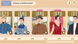 Скриншот 1 к игре Historical Fashion Dress Up
